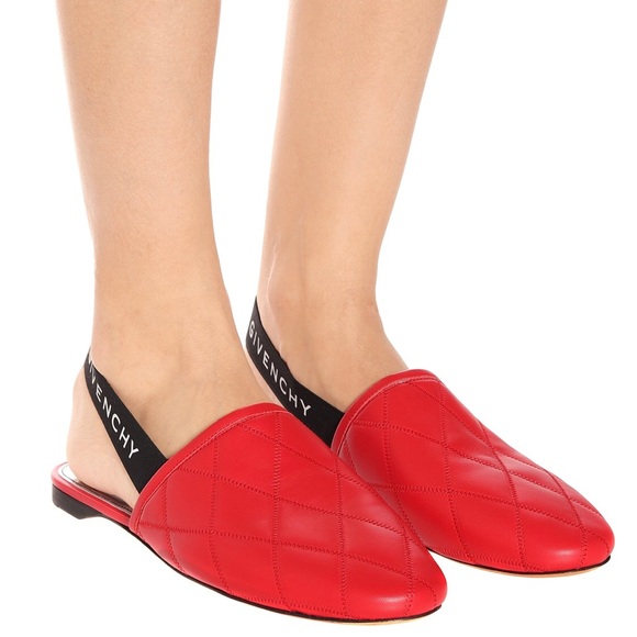 NIB Givenchy Rivington Leather Slingback Slippers - Picture 2 of 7